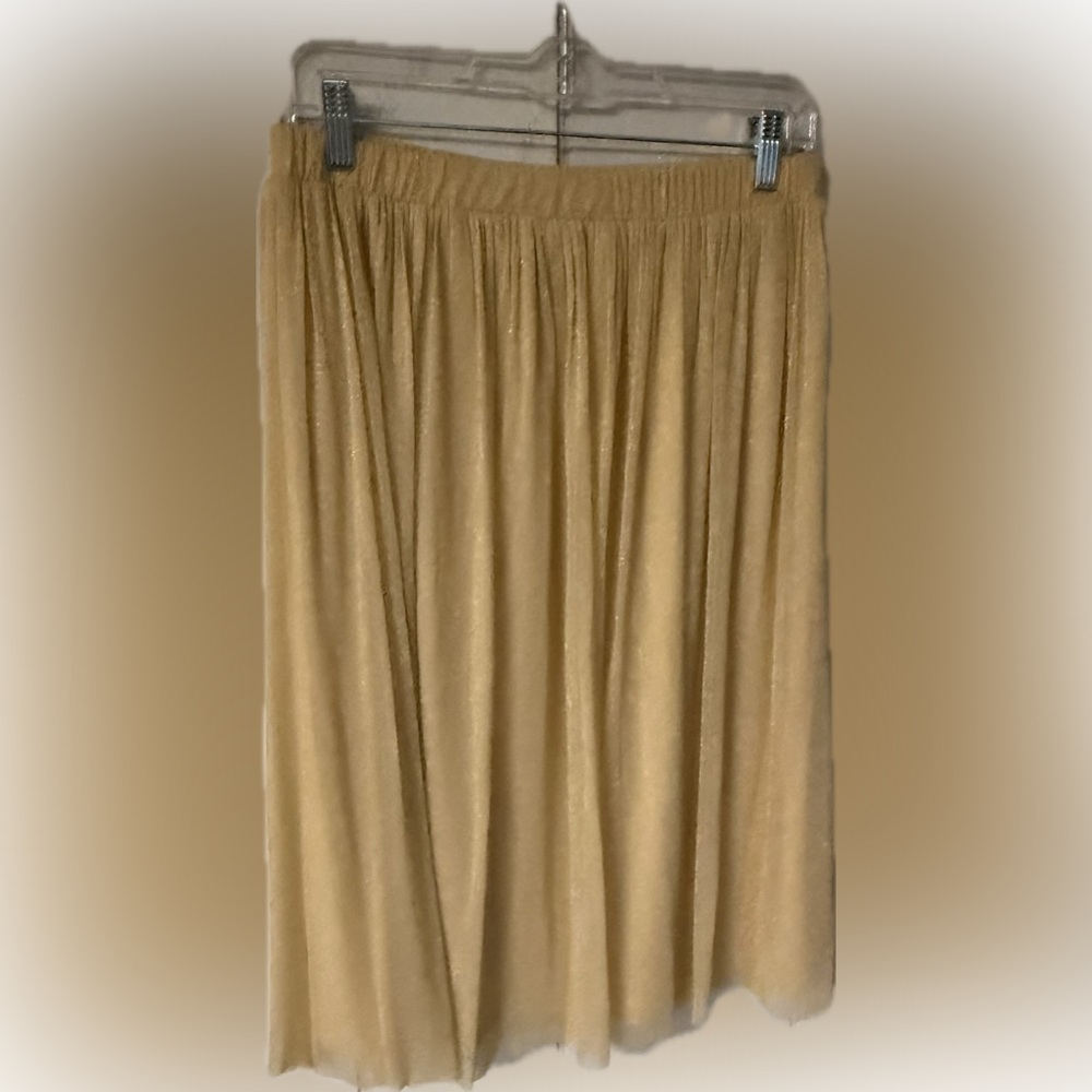 Zara Vintage Trafulac gold sparkling Holiday skirt! Large